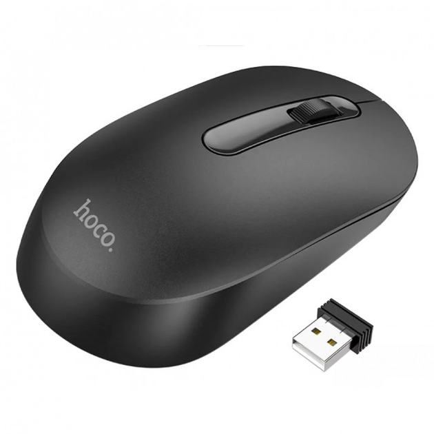 Комп'ютерна миша Hoco GM14 Platinum 2.4 G business wireless mouse Black ...