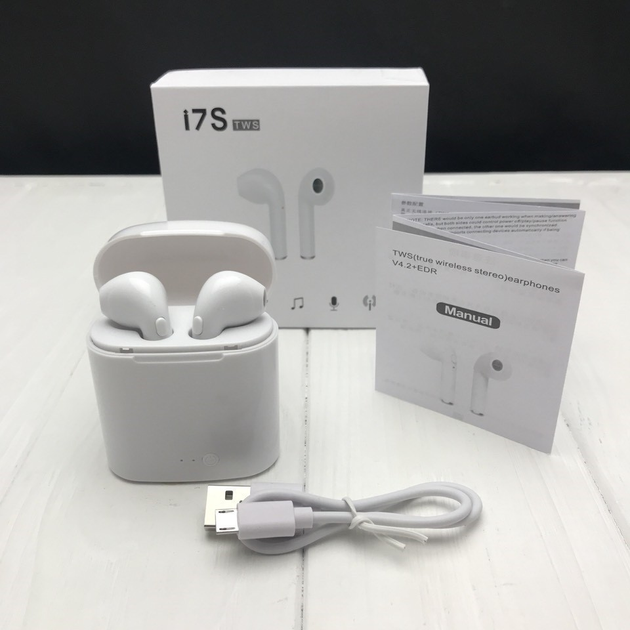 Беспроводные наушники i7 Bluetooth наушники Ifans купить в интернет ...