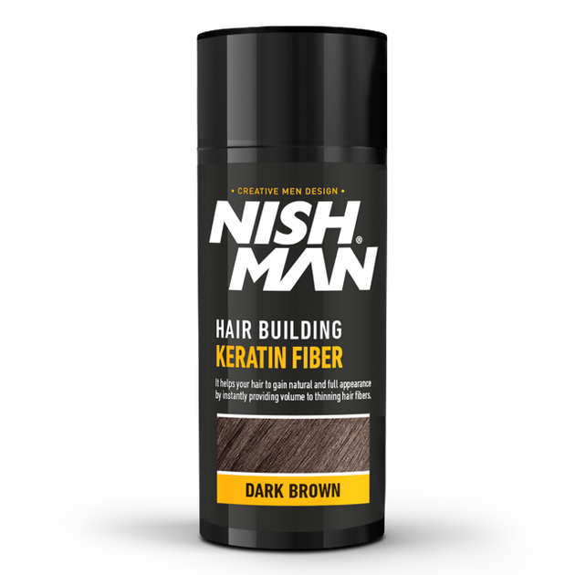 Пудра для залысин Nishman Hair Building Keratin Fiber Темно-Коричневый 21мл - Фото 1 Пудра для залысин Nishman Hair Building Keratin Fiber Темно-Коричневый 21мл - изображение 1