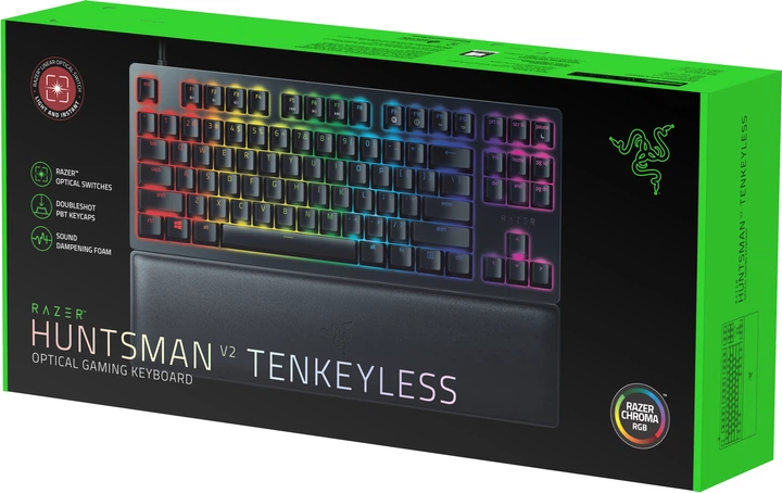 Клавиатура проводная Razer Huntsman V2 Tenkeyless Red Optical
