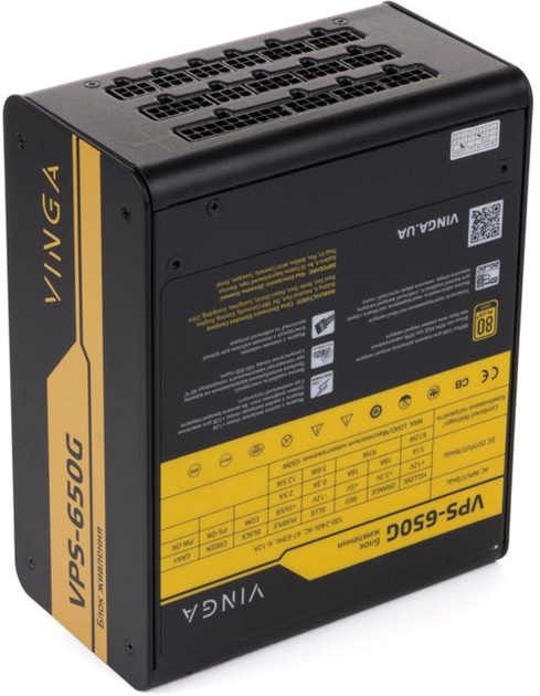 Блок питания Vinga 650W (VPS-650G) - изображение 6