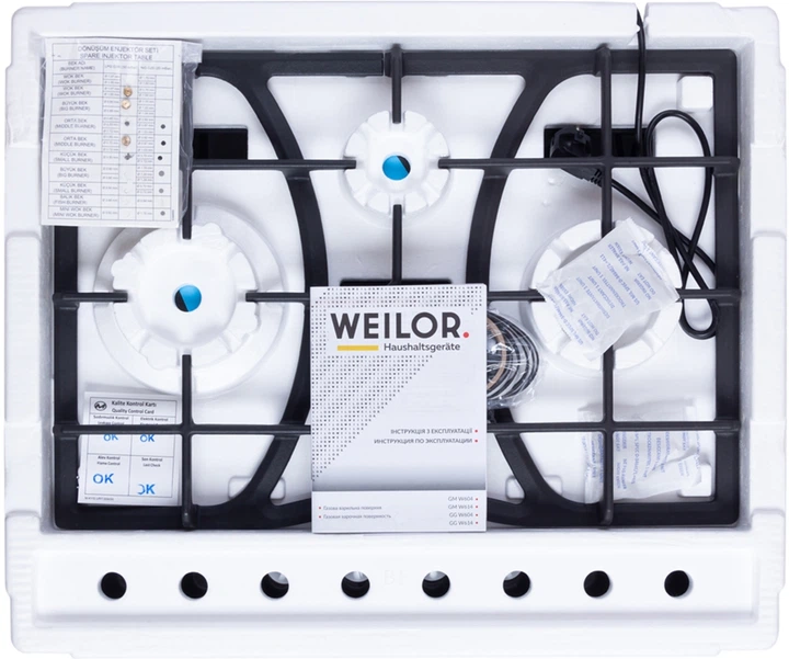 Варильна поверхня газова WEILOR GG W614 BL - Фото 12 Варильна поверхня газова WEILOR GG W614 BL - зображення 12