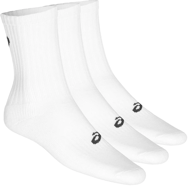 Набор мужских носков хлопковых ASICS Crew Sock 155204-0001 39-42 (II ) 3 пары Белый (8718837138330) - Фото 1 Набор мужских носков хлопковых ASICS Crew Sock 155204-0001 39-42 (II ) 3 пары Белый (8718837138330) - изображение 1