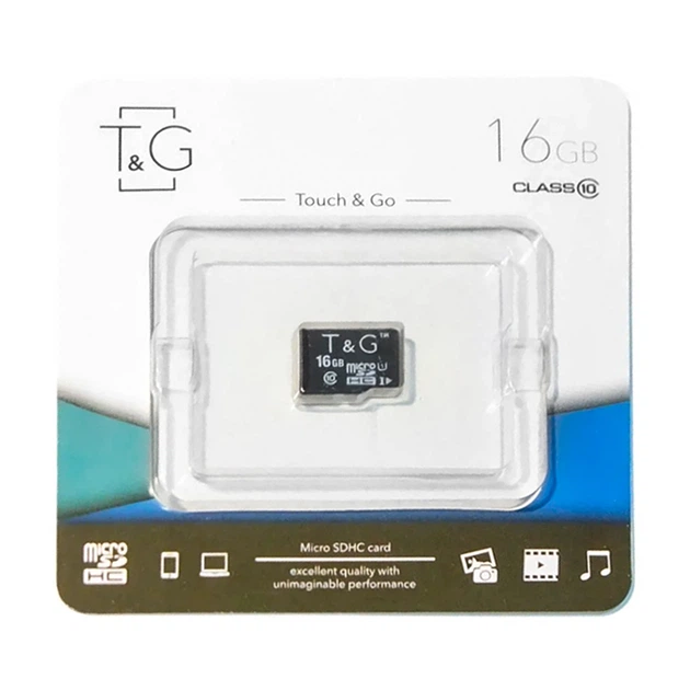 Карта памяти microSDHC T & G 16Gb (UHS-1)(Class 10) - Фото 1 Карта памяти microSDHC T & G 16Gb (UHS-1)(Class 10) - изображение 1