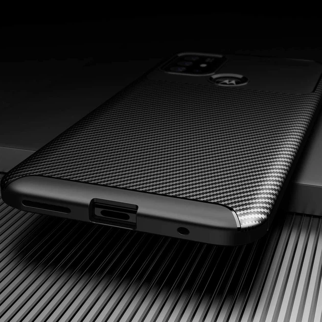 Чохол Fiber для Motorola Moto G10 протиударний бампер Black - зображення 7