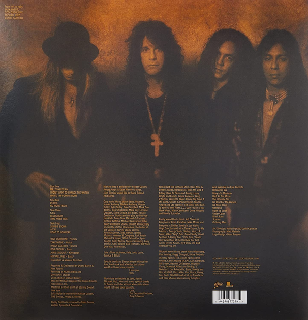 OZZY OSBOURNE – No More Tears 2LP – фото, отзывы