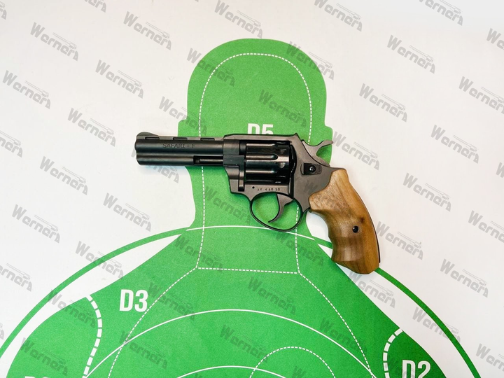 Револьвер под патрон Флобера Safari Walnut RF-441 cal. 4 мм, рукоять из массива американского ореха - изображение 1
