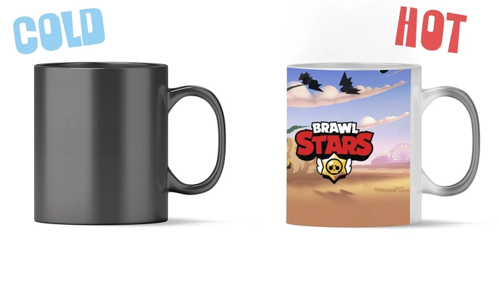 Кружка Хамелеон Brawl Stars Бравл Старс 003 Чорна - зображення 3