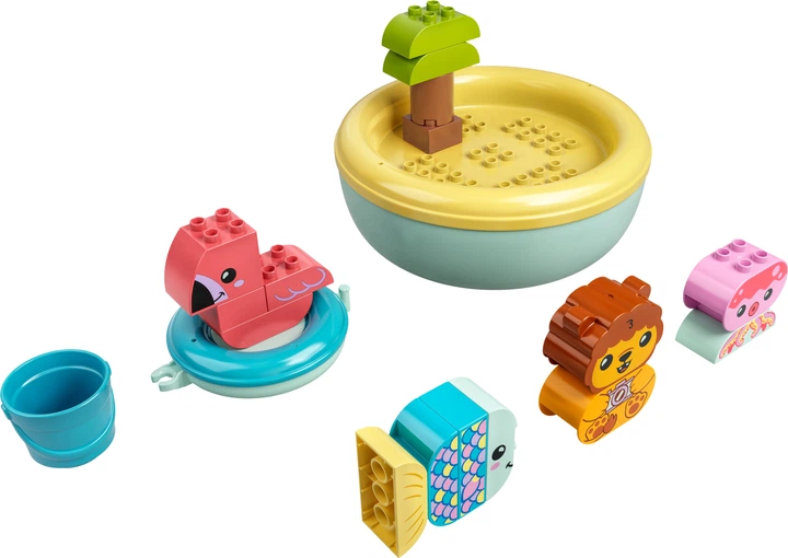Zestaw klocków LEGO DUPLO My First Zabawa w kąpieli: Pływająca wyspa ze zwierzątkami 20 elementów (10966) - obraz 2