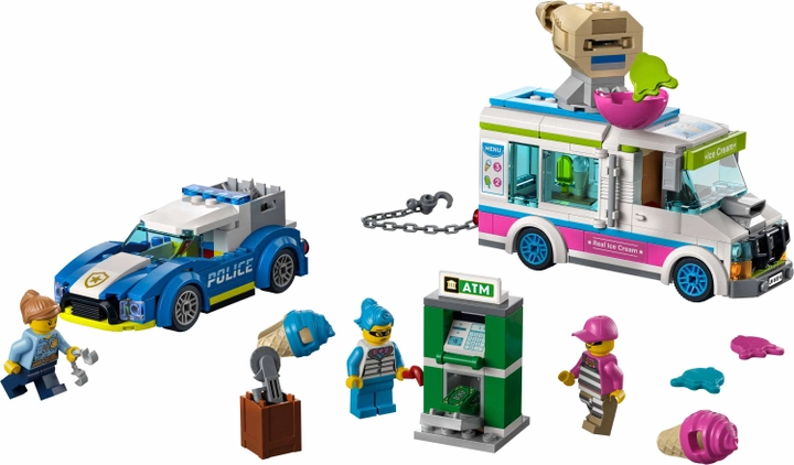 Конструктор LEGO City Поліцейське переслідування фургона з морозивом 317 деталей (60314) - зображення 2