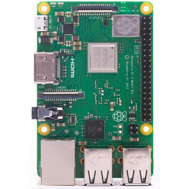 Мінікомп'ютер Raspberry Pi 3, Model B+, 1GB (RSP3 MODEL B+) - Фото 4 Мінікомп'ютер Raspberry Pi 3, Model B+, 1GB (RSP3 MODEL B+) - зображення 4
