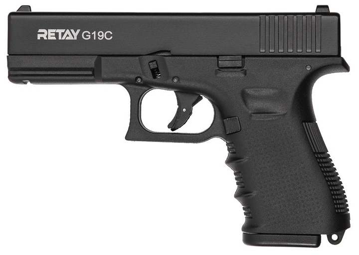 Стартовий пістолет Retay G19C 9 мм Black - зображення 1