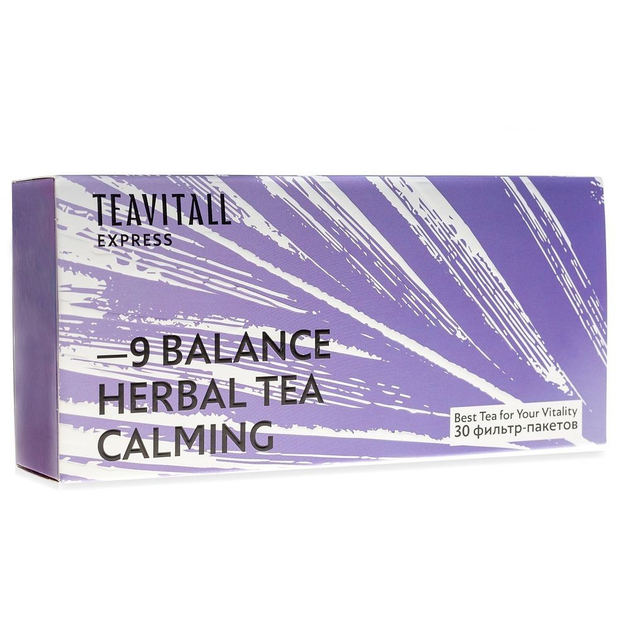 Чайный напиток GreenWay TeaVitall Express Balance 9, успокаивающий, 30 фильтр-пакетов (01598) - изображение 1