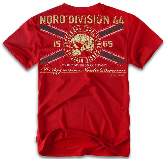 Футболка хлопковая длинная мужская Dobermans Aggressive Nord Division TS29RD 2XL Красная (2550000116938) - изображение 2