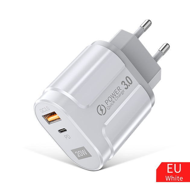 Зарядное устройство 20W Charger Type-C EU White – фото, отзывы ...