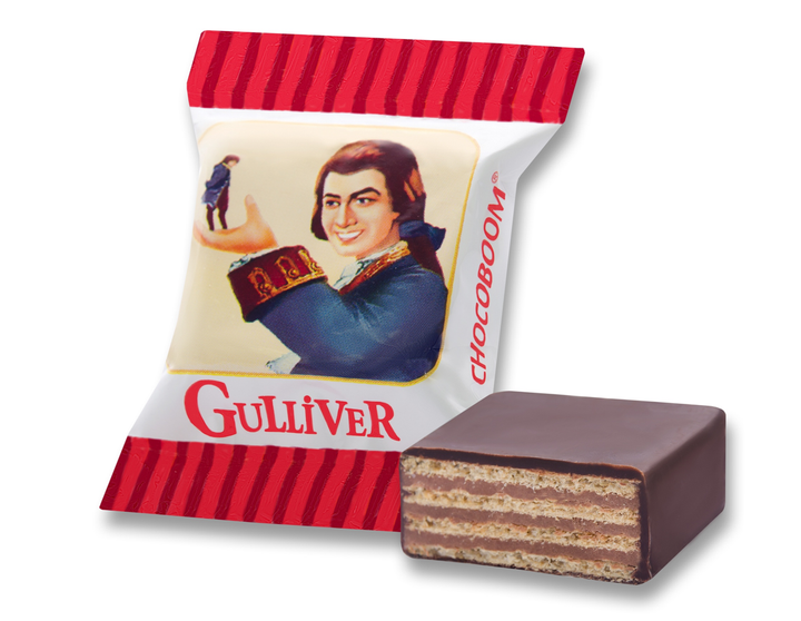 Цукерки вафельні CHOCOBOOM Gulliver bite size 1,2 кг - Фото 1 Цукерки вафельні CHOCOBOOM Gulliver bite size 1,2 кг - зображення 1
