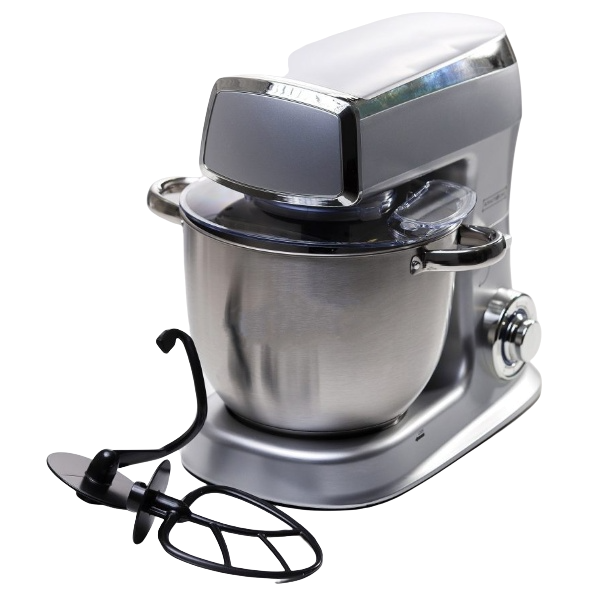 Тестомес Royalty Line PKM-2100 Silver SLOVAKIA 2100W 7.5L кухонный комбайн миксер планетарный - изображение 5