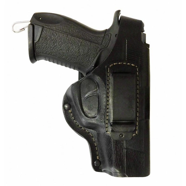 Кобура поясная для пистолета Форт 17 со скобой для скрытого ношения Кожа 100 К-21 Черный - изображение 1