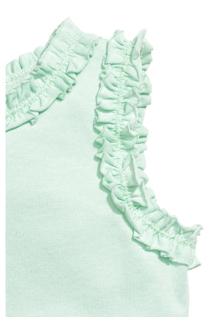 Майка H&M 68см мятный 4670255 - изображение 2