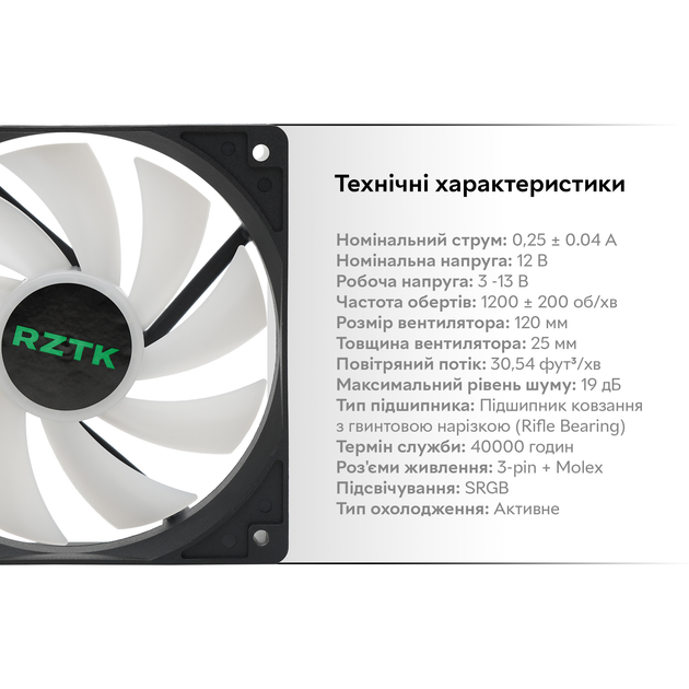 Вентилятор RZTK PcCooler FS-120 - изображение 8