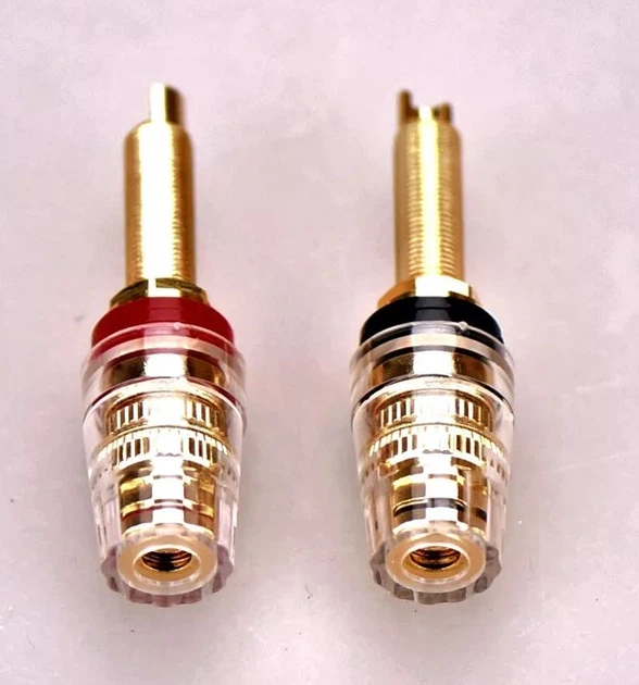 Акустический разъем под банан/терминал/лопатку Hi-Fi (пара) D18mm L - изображение 3