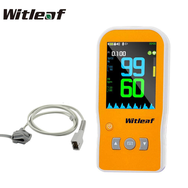 Пульсоксиметр проводный профессиональный Witleaf WIT-S300 Professional Orange (Для младенцев) - изображение 1