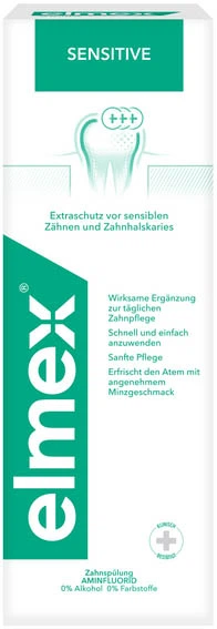 Ополіскувач для ротової порожнини Elmex Sensitive для чутливих зубів 400 мл (7610108059317) - зображення 2