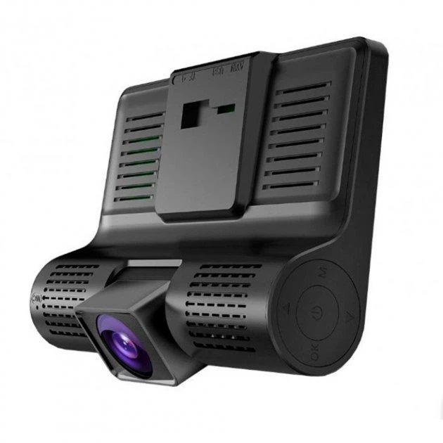Автомобільний відеореєстратор DVR XH202/319 на три камери Чорний - зображення 2