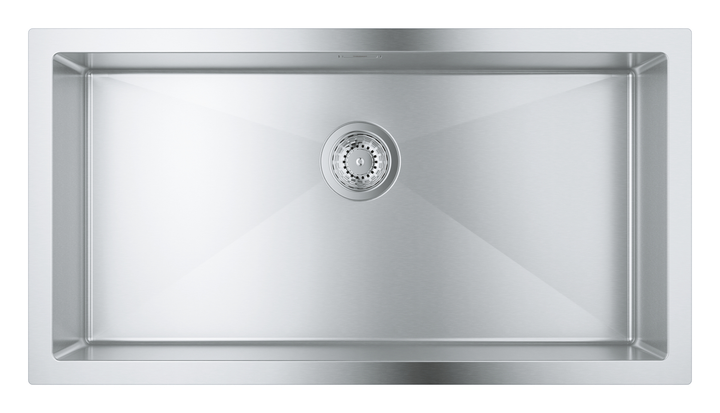 Мойка для кухни GROHE из нержавеющей стали K700 864x464мм прямоугольная врезная матовая 1мм без сифона 31580SD1 - изображение 3