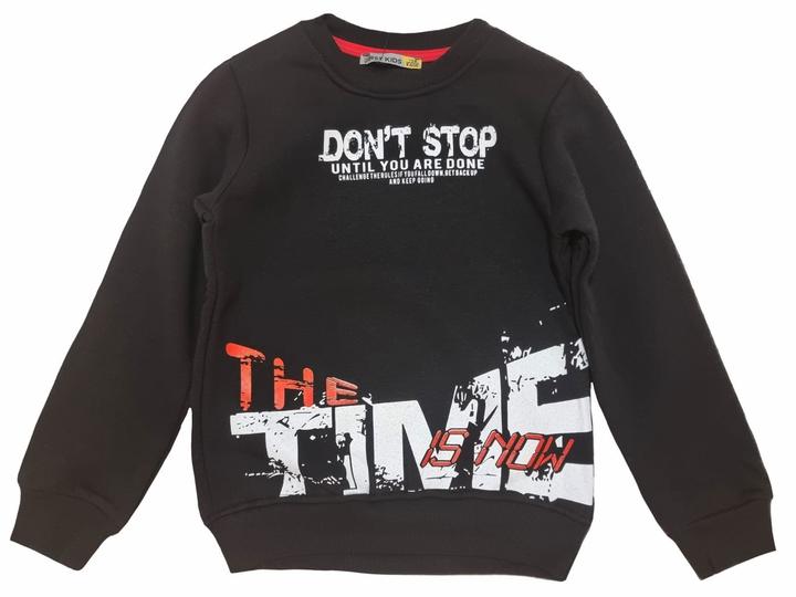 Толстовка для мальчика флис First kids 1894 р.128 см Черный от продавца ...