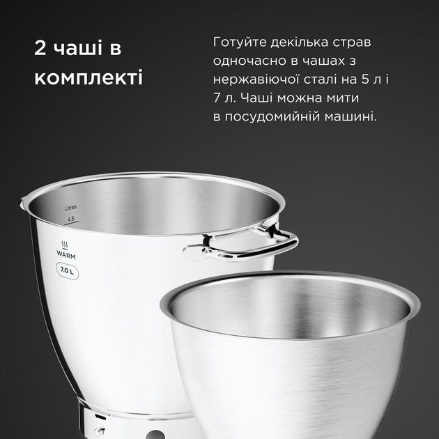 Кухонна машина KENWOOD Titanium Chef Patissier KWL90.004SI + Кондитерський набір Kenwood KWSD100 в подарунок! - зображення 9