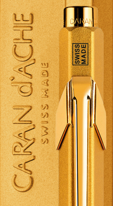 Ручка Caran d'Ache 849 Goldbar Золотиста + box (7630002316828) - изображение 3