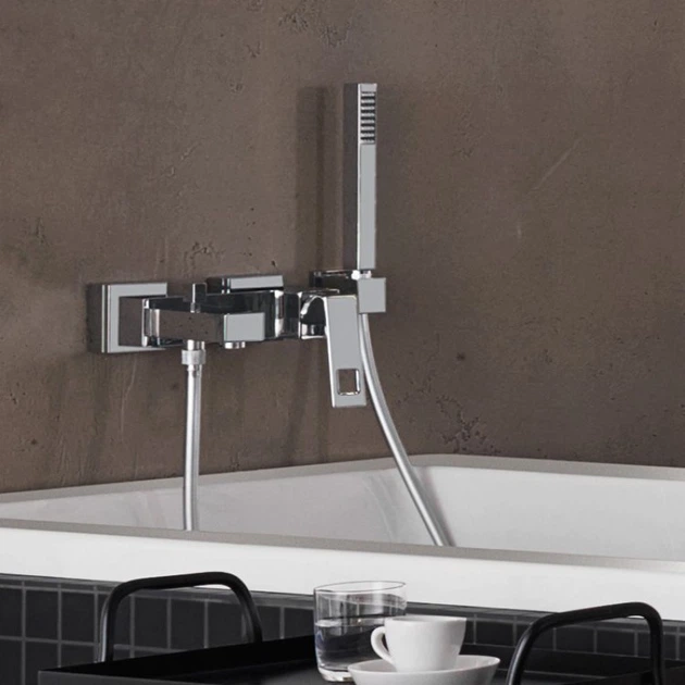 Cмеситель для ванной однорычажный литой GROHE Eurocube хром латунь 23141000 - изображение 3