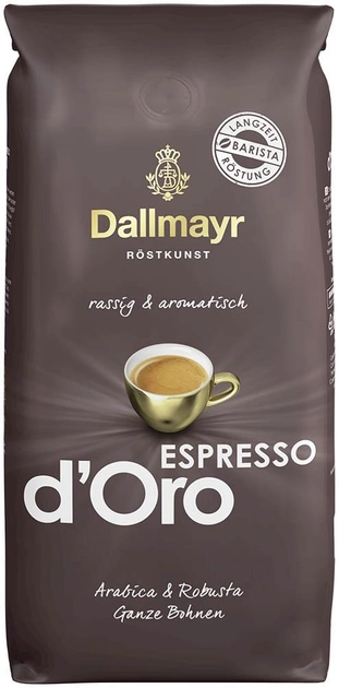 Акция на Кава в зернах Dallmayr Espresso d`Oro Обсмажена 1 кг от Rozetka