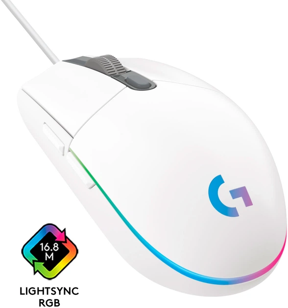 Mysz Logitech G102 Lightsync USB White (910-005824) - obraz 6