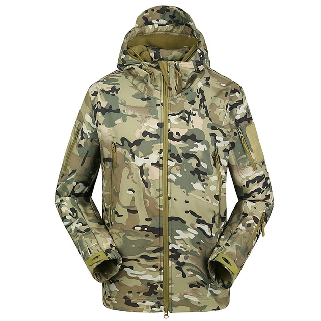 Тактична куртка Lesko A001 Camouflage CP XL Soft Shell tactical чоловіча - зображення 1