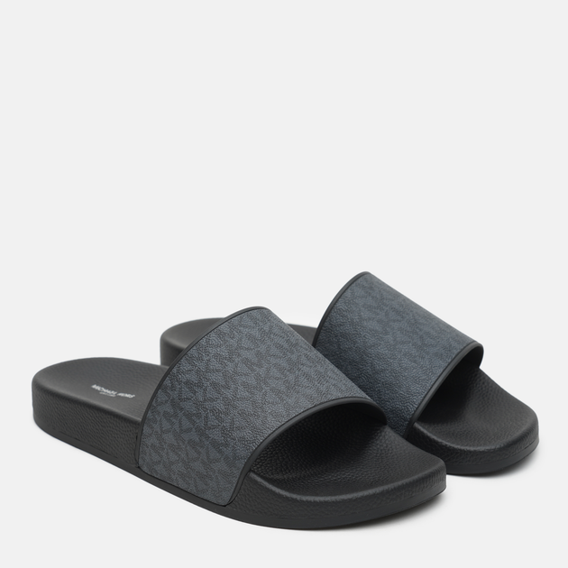 Шлепанцы Michael Kors Jake Slide 42R0JSFA3Q-901 43 Greyhound/Black ...