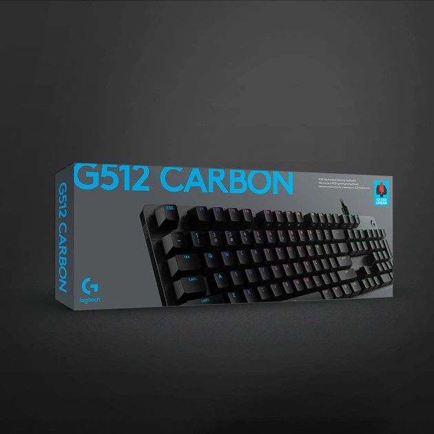 Клавиатура проводная Logitech G512 RGB Mechanical Gaming GX Blue