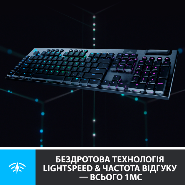 Клавіатура бездротова Logitech G915 Gaming Wireless Mechanical GL Tactile RGB (920-008909) - зображення 3