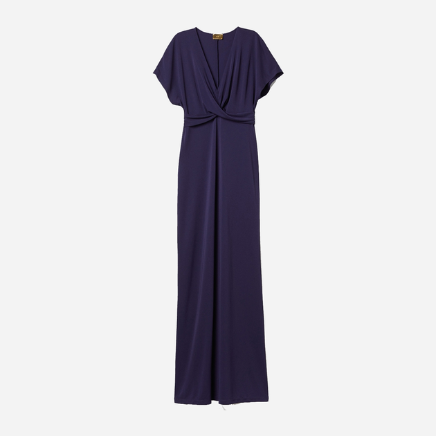 Акція на Сукня довга літня жіноча H&M 0658287_03 34 Темно-синя від Rozetka