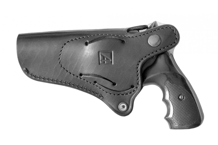 Поясная внутрибрючная кожаная кобура A-LINE для револьвера черная (К9 Альфа440) - изображение 2