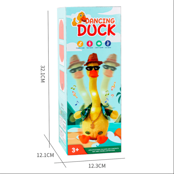 Интерактивная игрушка Танцующая утка в шляпке, поёт и светится Dancing duck - Фото 4 Интерактивная игрушка Танцующая утка в шляпке, поёт и светится Dancing duck - изображение 4