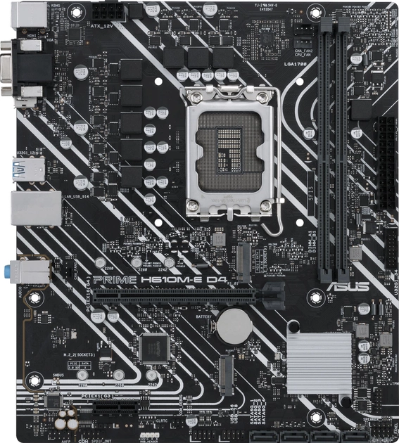 Материнская плата Asus PRIME H610M-E D4 (s1700, Intel H610, PCI-Ex16) - изображение 1