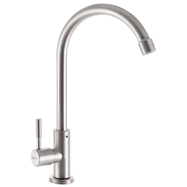 Кран на одну воду для умывальника ZERIX MONO сатин нержавеющая сталь ...