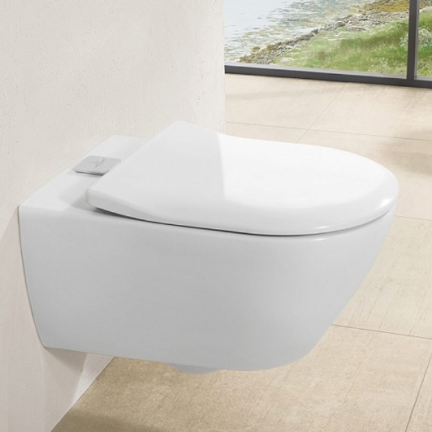 Унитаз настенный под инсталляцию безободковый белый VILLEROY&BOCH ...