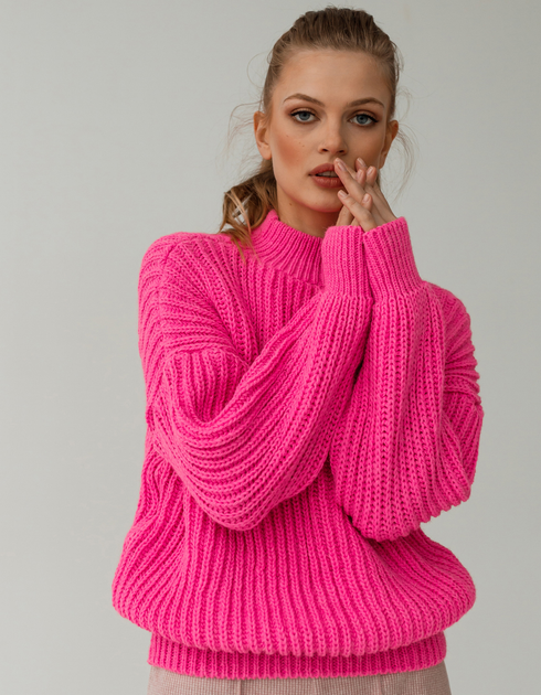 Вязаный свитер женский зимний