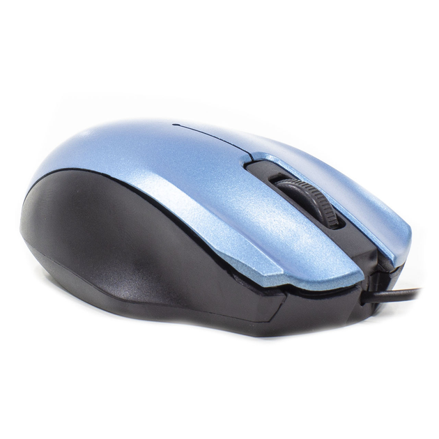 Компьютерная мышь Apedra M4 Blue проводная юсб оптическая 1000 DPI 3 кнопки для работы офиса (K/OPT2_3221-9342) - изображение 3