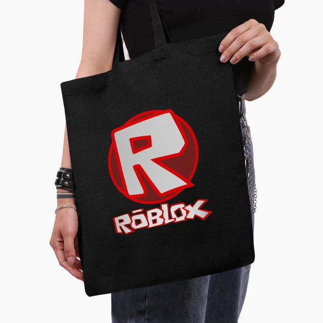 Эко сумка шоппер Роблокс (Roblox) (9227-1708) 41x35 см Черный - Фото 3 Эко сумка шоппер Роблокс (Roblox) (9227-1708) 41x35 см Черный - изображение 3