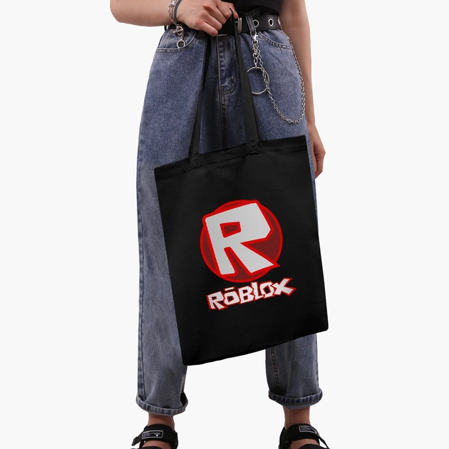 Эко сумка шоппер Роблокс (Roblox) (9227-1708) 41x35 см Черный - Фото 4 Эко сумка шоппер Роблокс (Roblox) (9227-1708) 41x35 см Черный - изображение 4