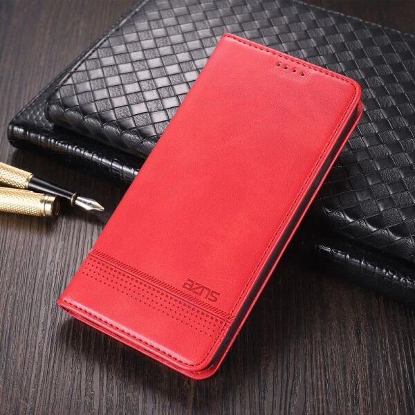 Чохол-книжка AZNS&nbsp;Classic Series для Samsung Galaxy S22 Ultra - Red - зображення 6